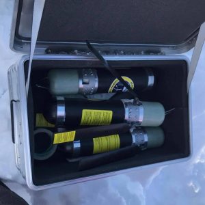 Die drei quasi unversehrten Seeds nach der Landung (c) Simon Mawn, ZARM